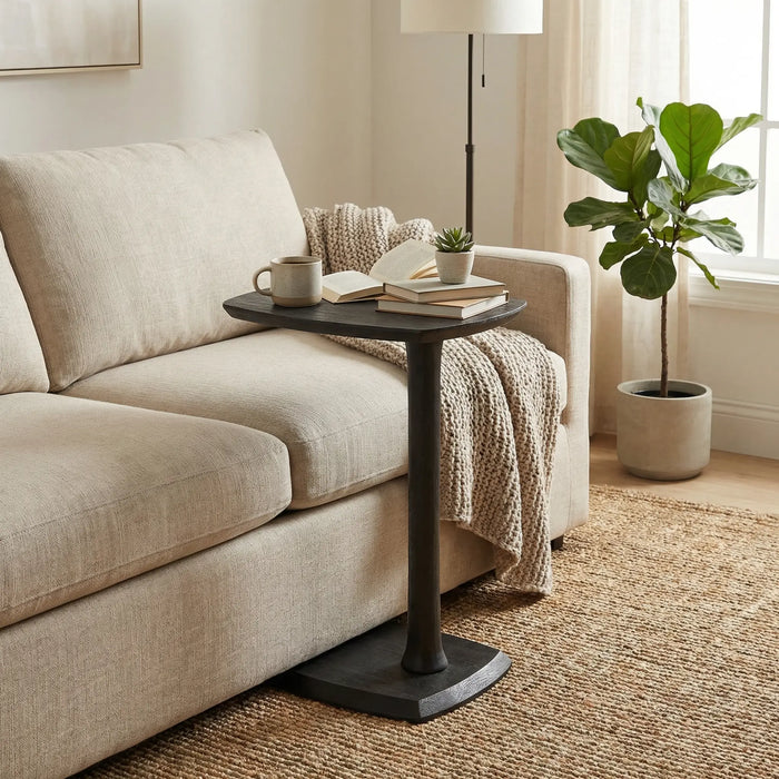 Tilly Wooden Side Table - Black