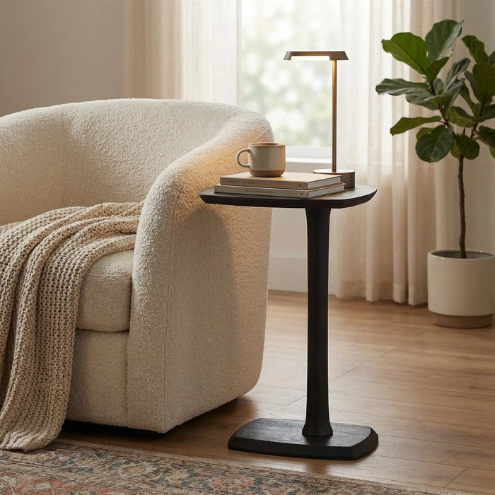 Tilly Wooden Side Table - Black