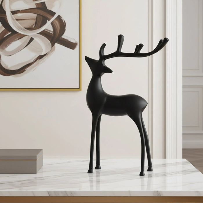 Vixen Metal Decorative Accent Reindeer Set - Black