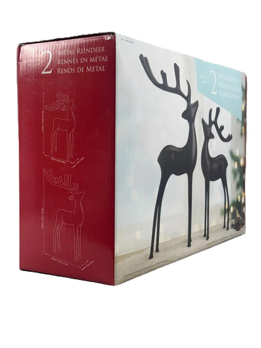 Vixen Metal Decorative Accent Reindeer Set - Gold