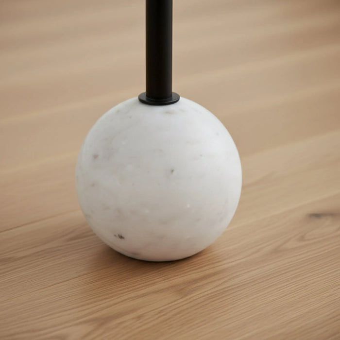 Yona Side Table With Marble Base - Black & White