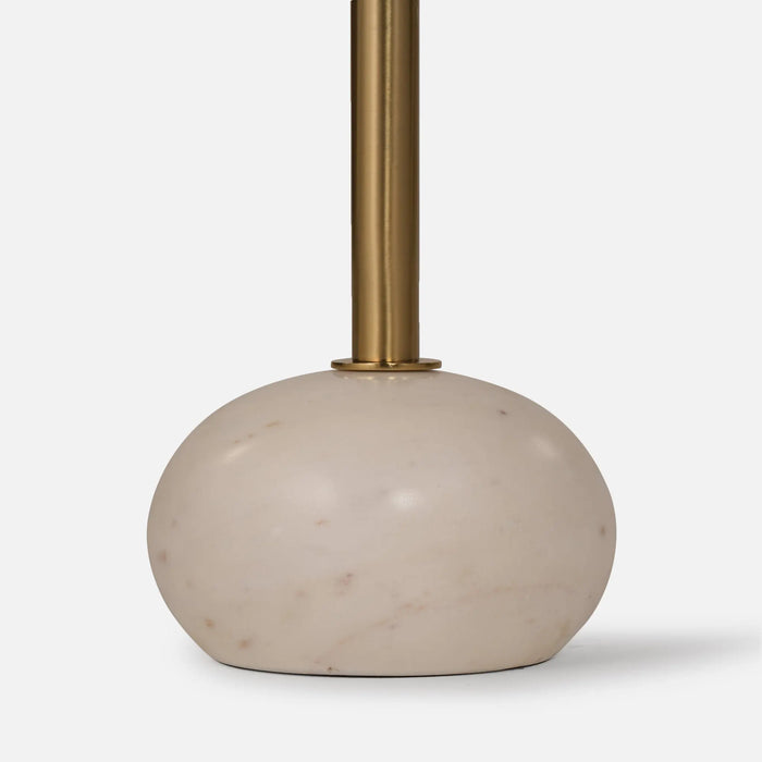 Yona Side Table With Marble Base - Gold