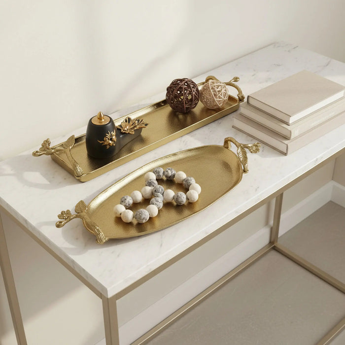 Ziah Metal Tray, Set of 2