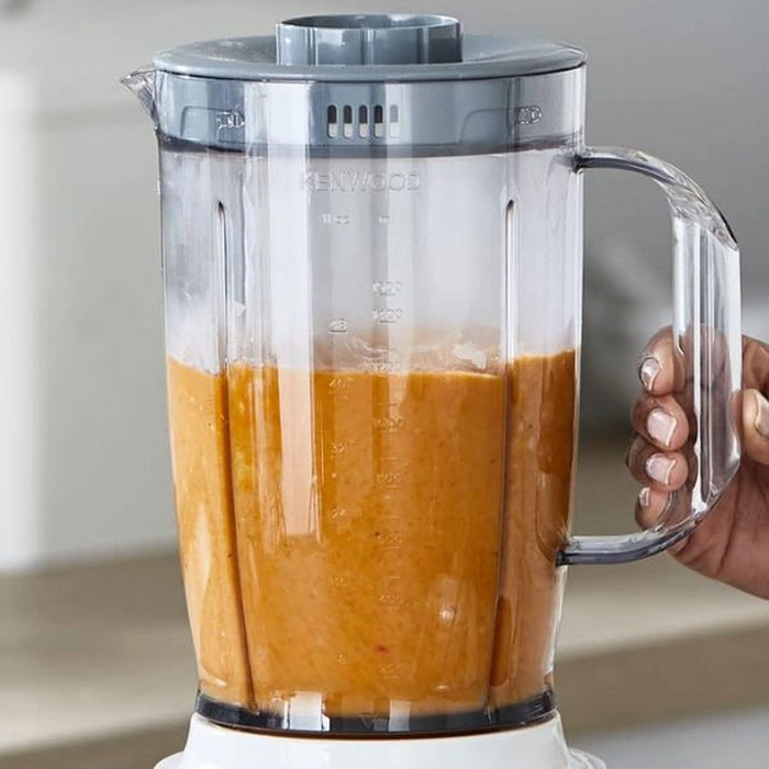 Kenwood Blender 650W Smoothie Blender | Smoothie Maker Blend-X Fresh 1.5L With Extra Blender Jar | Grinder Mill - Grater Mill - Ice Crush Function | White | BLP41.H0WH