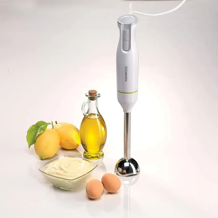 Kenwood Hand Blender | Metal Wand 600W Stick with Graduated Beaker | Turbo Function | Removable for Easy Cleaning | White | HBM02.001WH