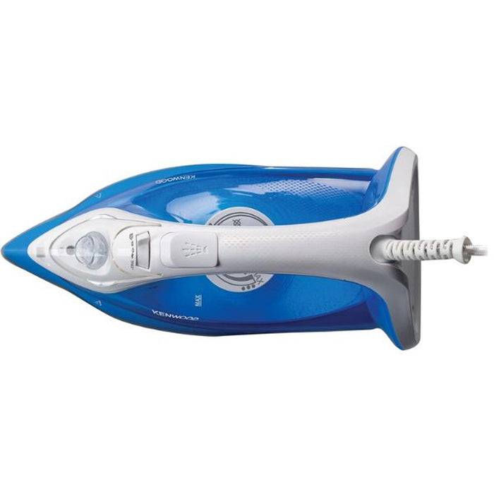 Kenwood Steam Iron 2200W with Ceramic Soleplate| Anti-Drip| Anti-Calc| Self Clean| Continuous Steam| Burst| Spray Function |STP60.000WB White/Blue