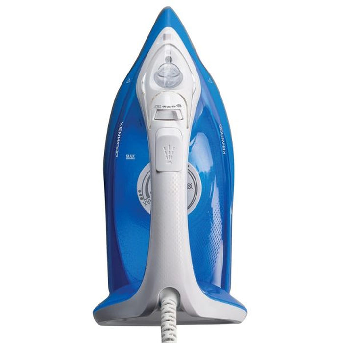 Kenwood Steam Iron 2200W with Ceramic Soleplate| Anti-Drip| Anti-Calc| Self Clean| Continuous Steam| Burst| Spray Function |STP60.000WB White/Blue