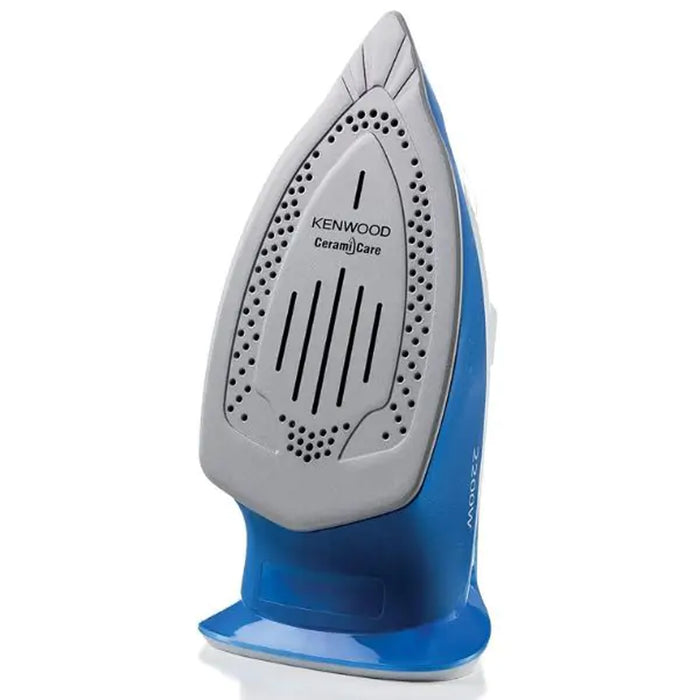 Kenwood Steam Iron 2200W with Ceramic Soleplate| Anti-Drip| Anti-Calc| Self Clean| Continuous Steam| Burst| Spray Function |STP60.000WB White/Blue