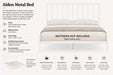 Alden Meta Glossy Queen Bed Kiana