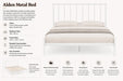 Alden Meta Glossy Queen Bed Kiana