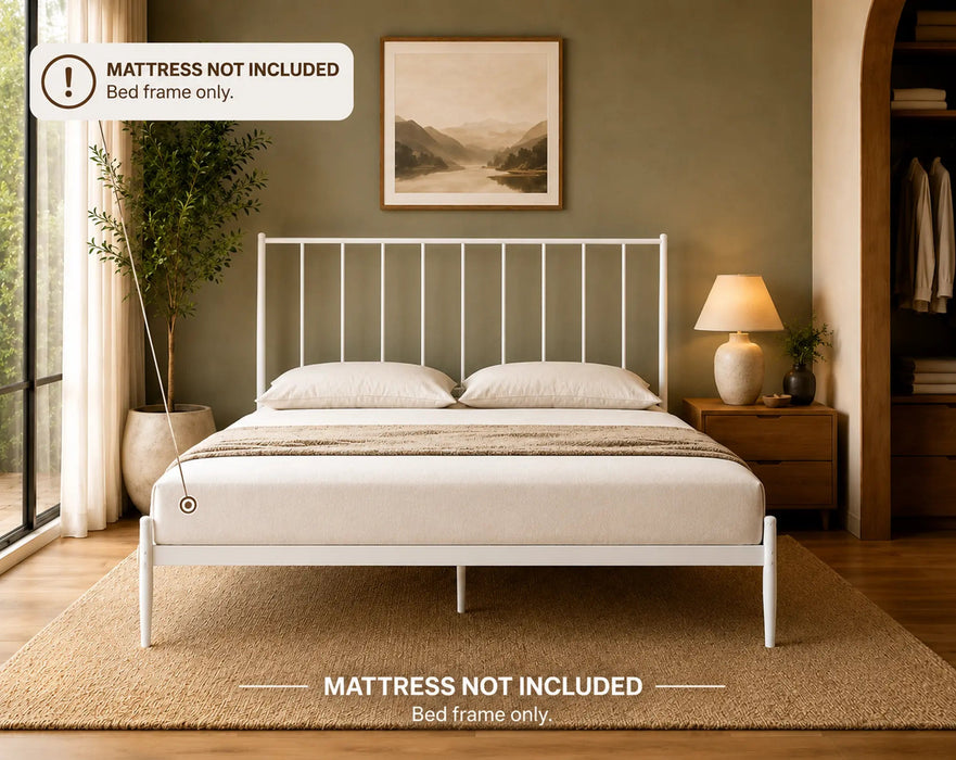 Alden Meta Glossy Queen Bed Kiana