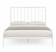 Alden Metal Glossy White King Bed Kiana