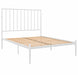 Alden Metal Glossy White King Bed Kiana