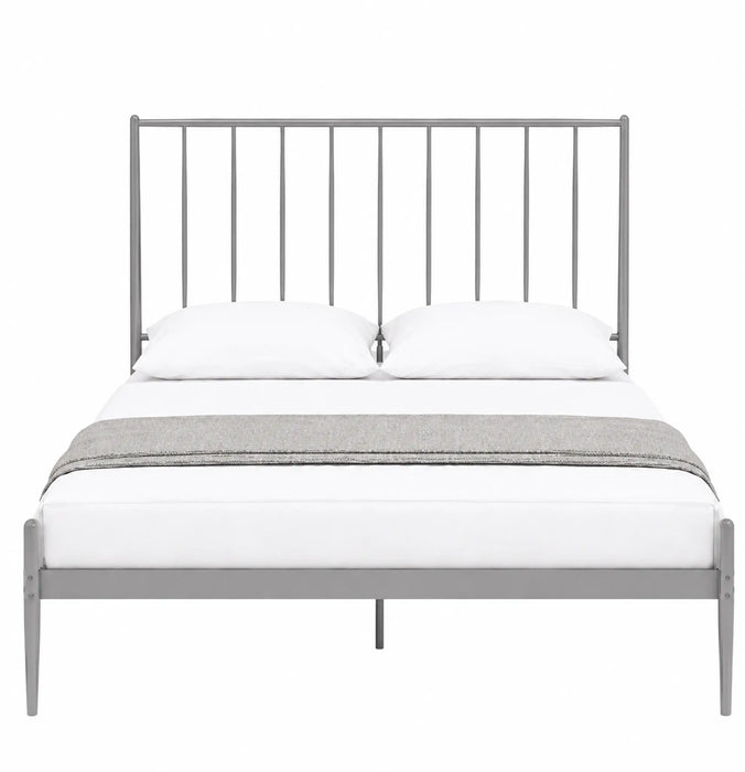 Alden Metal Grey King Bed Kiana