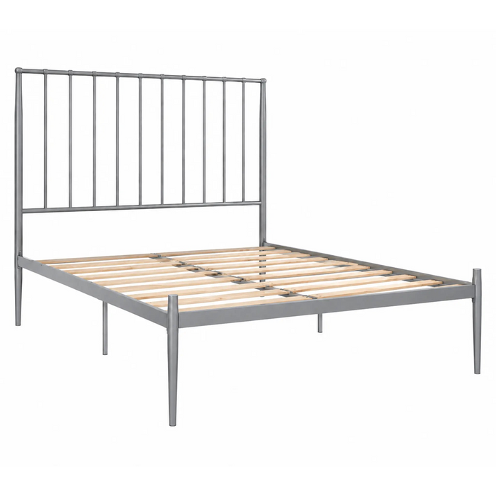 Alden Metal Grey King Bed Kiana