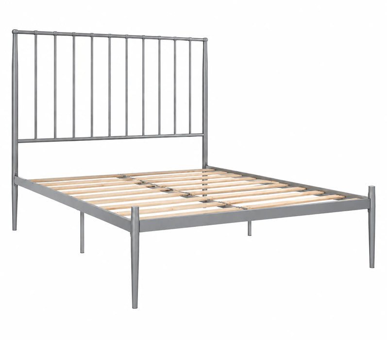 Alden Metal Grey Queen Bed Kiana