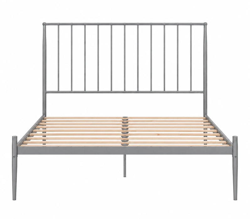 Alden Metal Grey Queen Bed Kiana