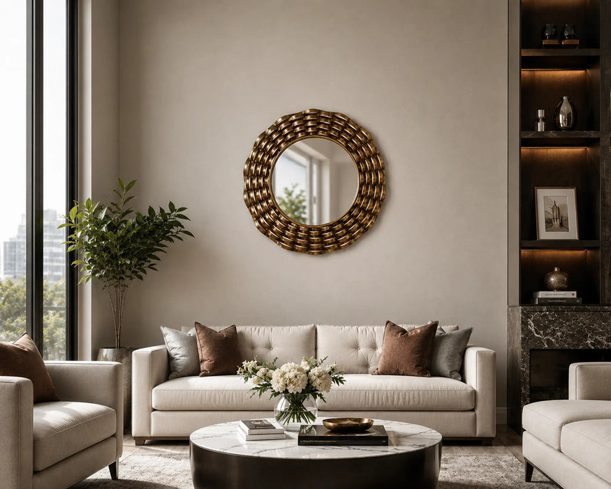 Artisan Brass Framed mirror Kiana