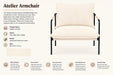 Atelier Armchair Beige Kiana