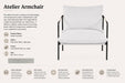 Atelier Armchair Grey Kiana
