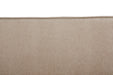 Close-up of a beige fabric surface with a subtle texture.
