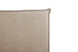 Beige cushion on a white background