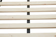 Wooden slats on a white background