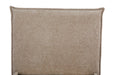 Beige cushion on a white background