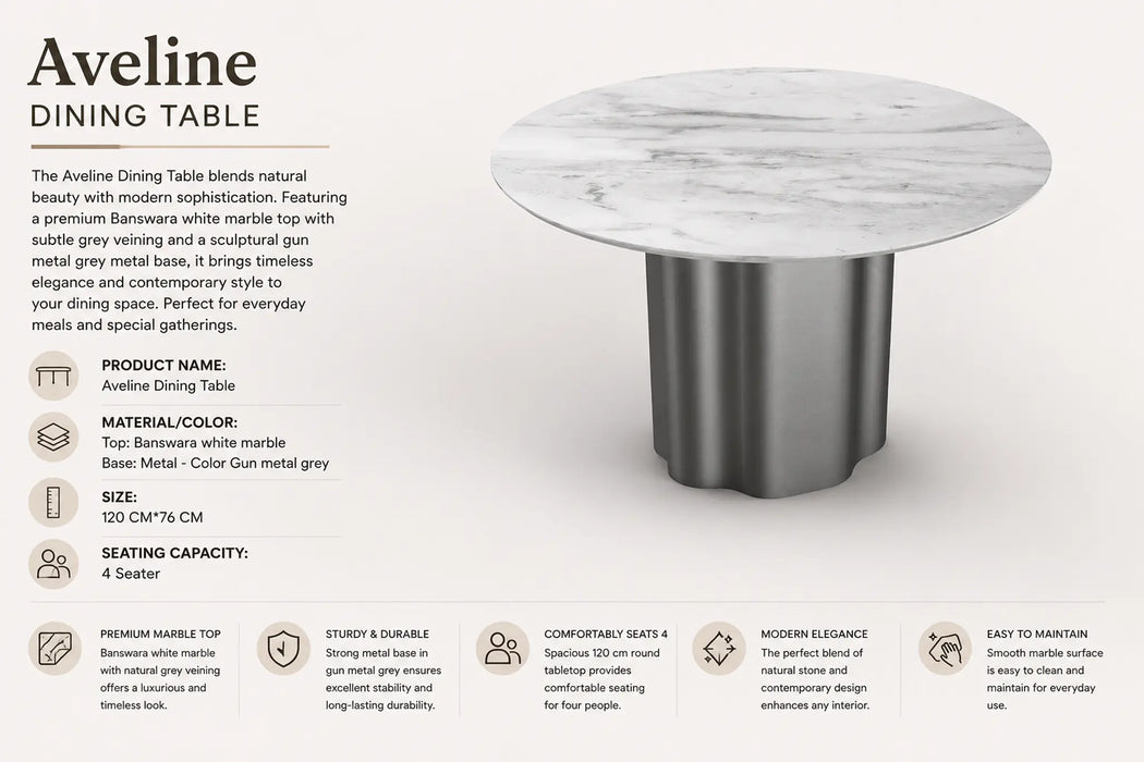 Aveline Dining Table Kiana