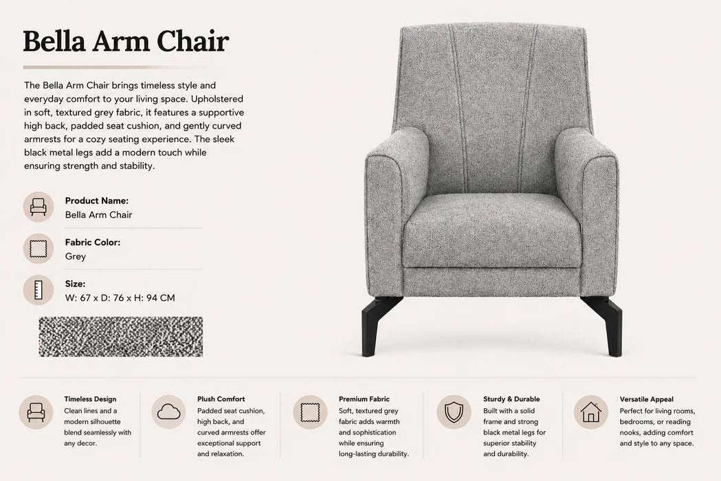 Bella Arm Chair Kiana