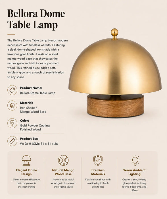 Bellora Dome Table Lamp Kiana