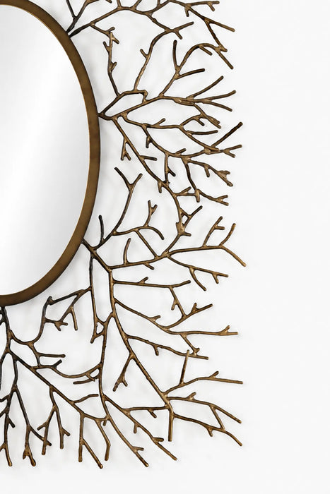 Branchscape Brass Framed mirror Kiana