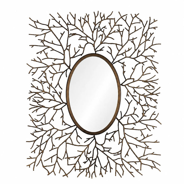Branchscape Brass Framed mirror Kiana