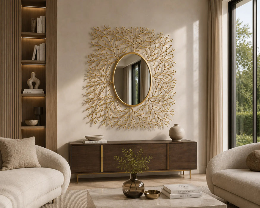 Branchscape Gold Framed mirror Kiana