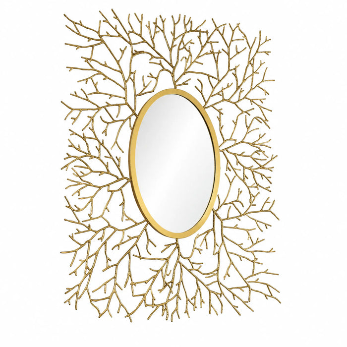 Branchscape Gold Framed mirror Kiana