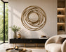 Concentric Brass Framed Mirror Kiana