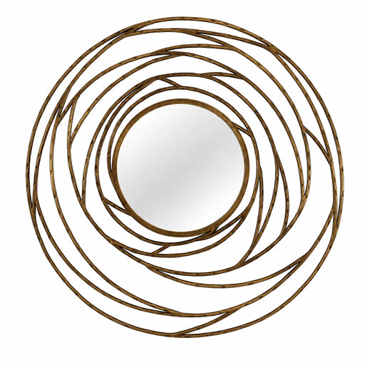 Concentric Brass Framed Mirror Kiana