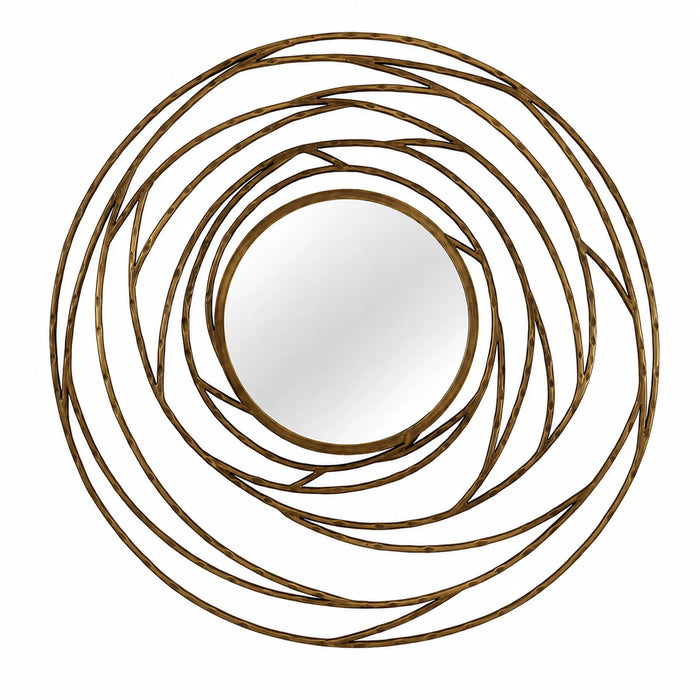 Concentric Brass Framed Mirror Kiana