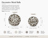 Cutwork Decor Ball - Silver Kiana