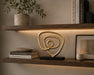 Decorative Abstract Spiral Sculpture - Gold Kiana