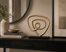 Decorative Abstract Spiral Sculpture - Gold Kiana