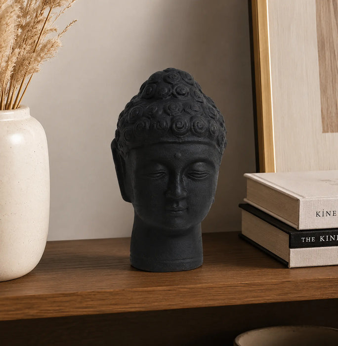 Decorative Buddha Head - Black Kiana