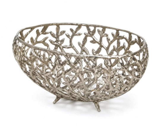 Decorative Coral Bowl  Small - Silver Kiana