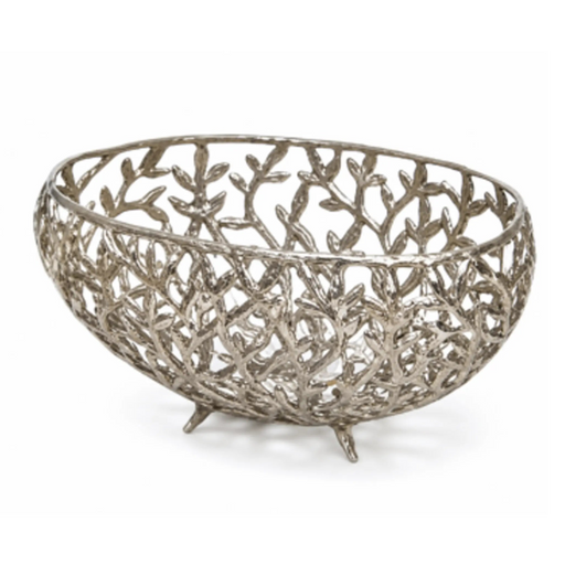 Decorative Coral Bowl  Small - Silver Kiana