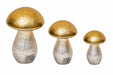 Decorative Glass Mushroom Sculpture Set - Gold Kiana