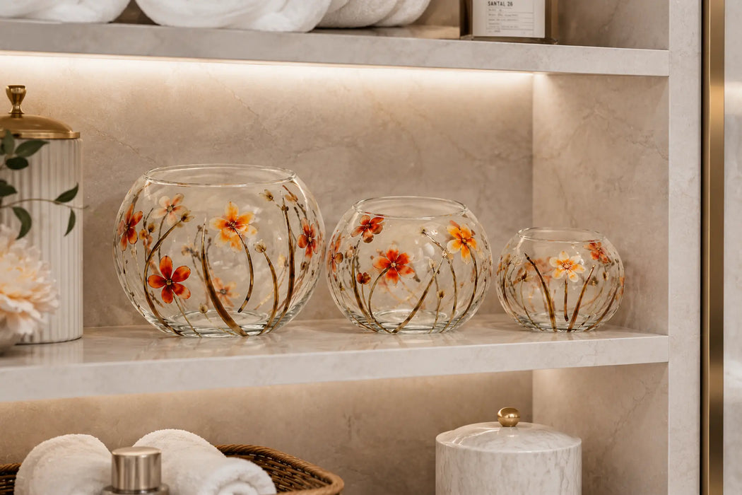 Decorative Glass Tea light holder Kiana
