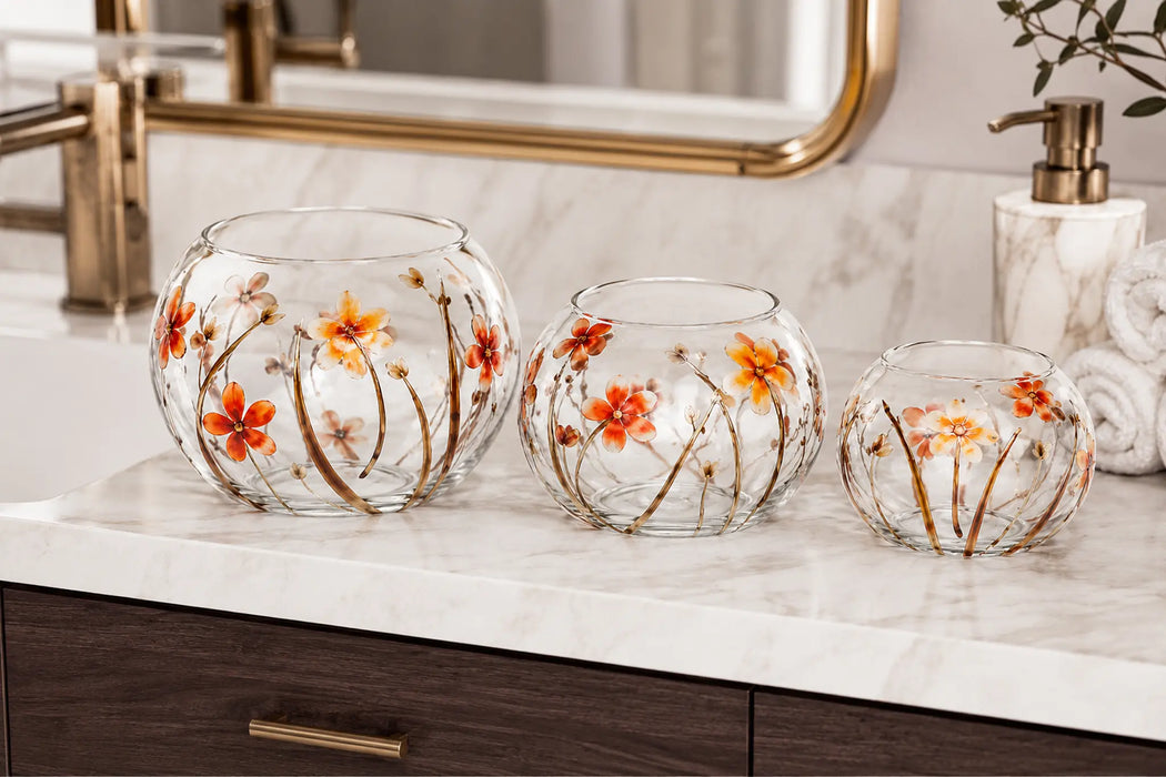 Decorative Glass Tea light holder Kiana