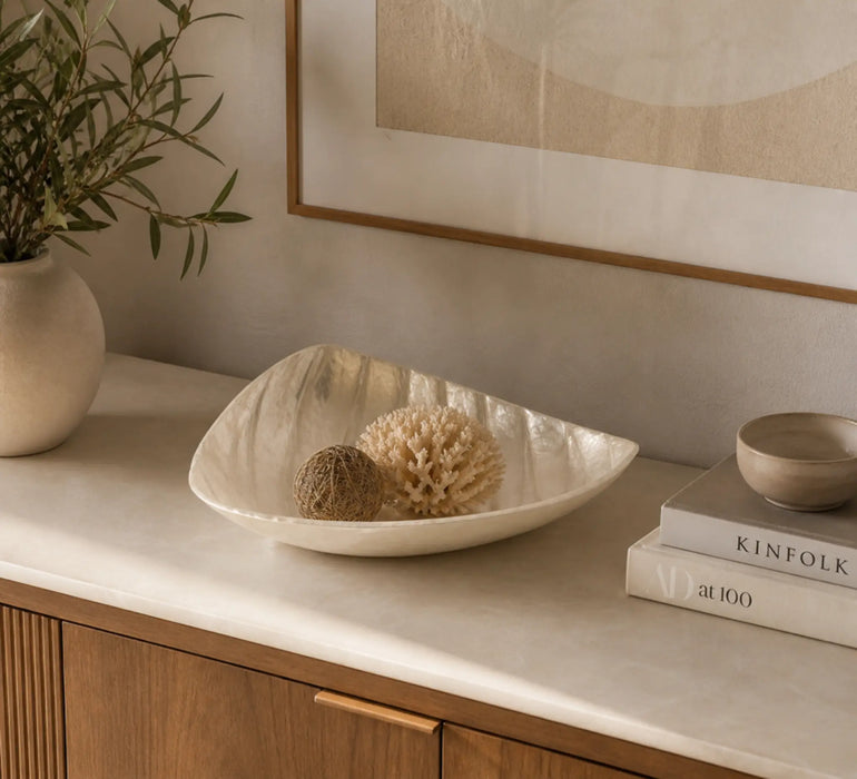 Decorative Leaf Gold Bowl Big - Gold Kiana