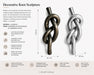 Decorative Metal Knot Sculpture - Bronze Kiana