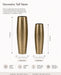 Decorative Metal Vases - Bronze Kiana